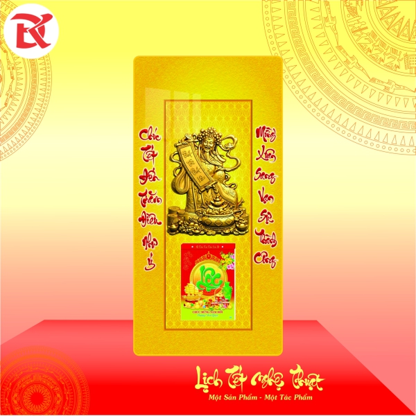 Lịch Tết Đinh Mùi 2027 - KT  39x79cm