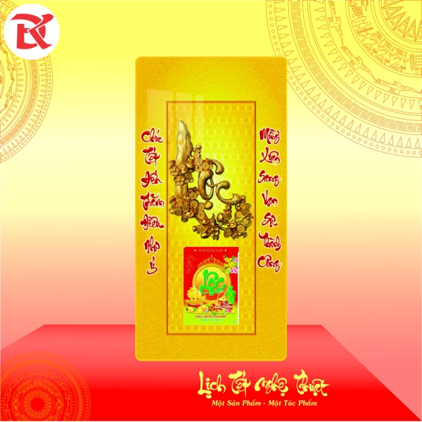Lịch Tết Đinh Mùi 2027 - KT  39x79cm