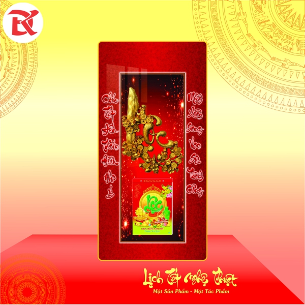 Lịch Tết Đinh Mùi 2027 - KT  39x79cm
