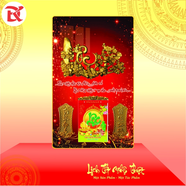 Lịch Tết Đinh Mùi 2027 - KT  46x75cm