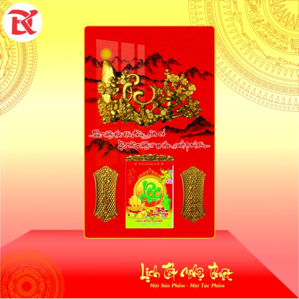 Lịch Tết Đinh Mùi 2027 - KT  46x75cm
