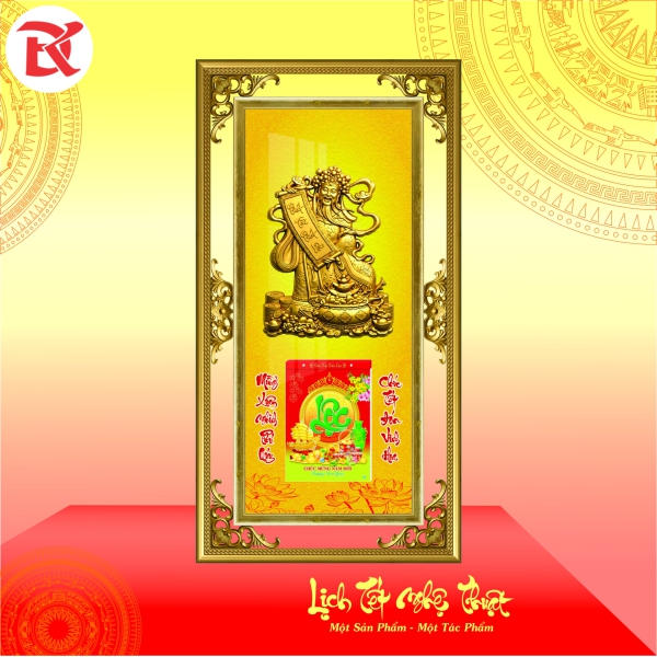 Lịch Tết Đinh Mùi 2027 - KT  46x86cm