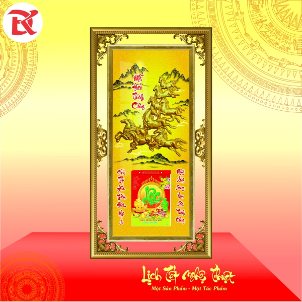 Lịch Tết Đinh Mùi 2027 - KT  46x86cm