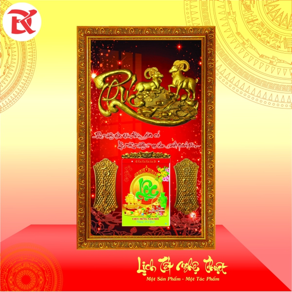 Lịch Tết Đinh Mùi 2027 - KT  49x79cm