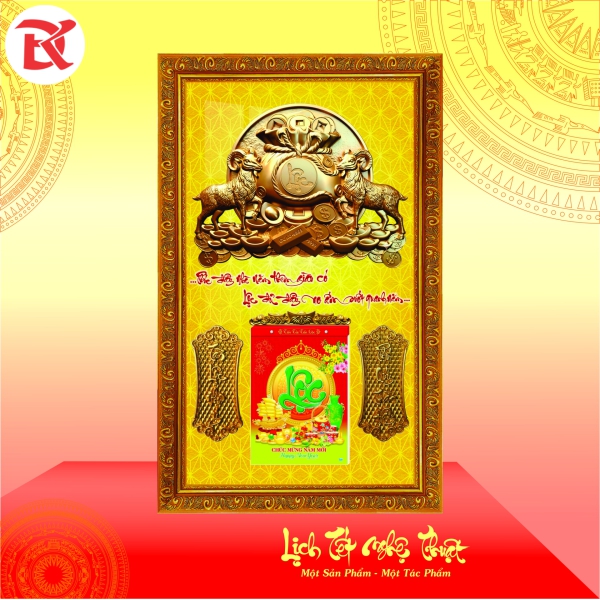 Lịch Tết Đinh Mùi 2027 - KT  49x79cm
