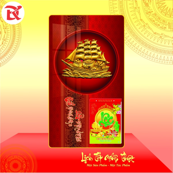 Lịch Tết Đinh Mùi 2027 - KT  34x60cm