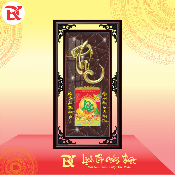 Lịch thư pháp chữ LỘC- PHÚC - THỌ - TÂM