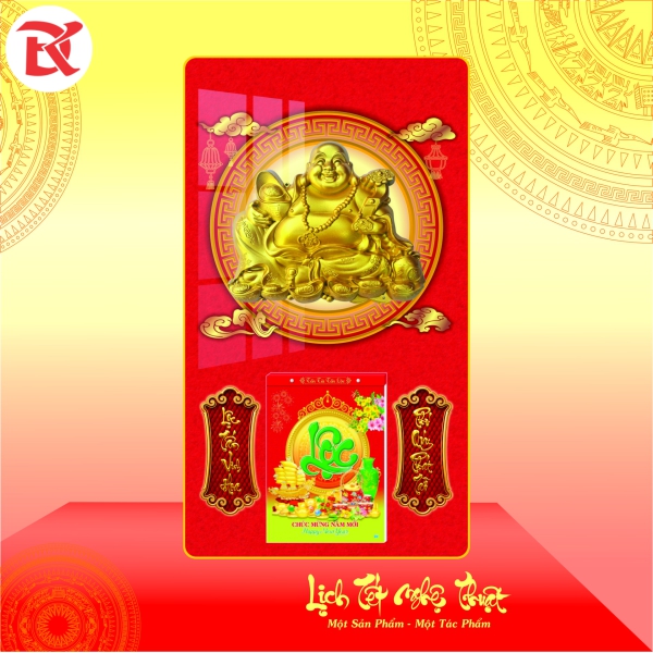 Lịch Tết Đinh Mùi 2027 - KT  34x60cm